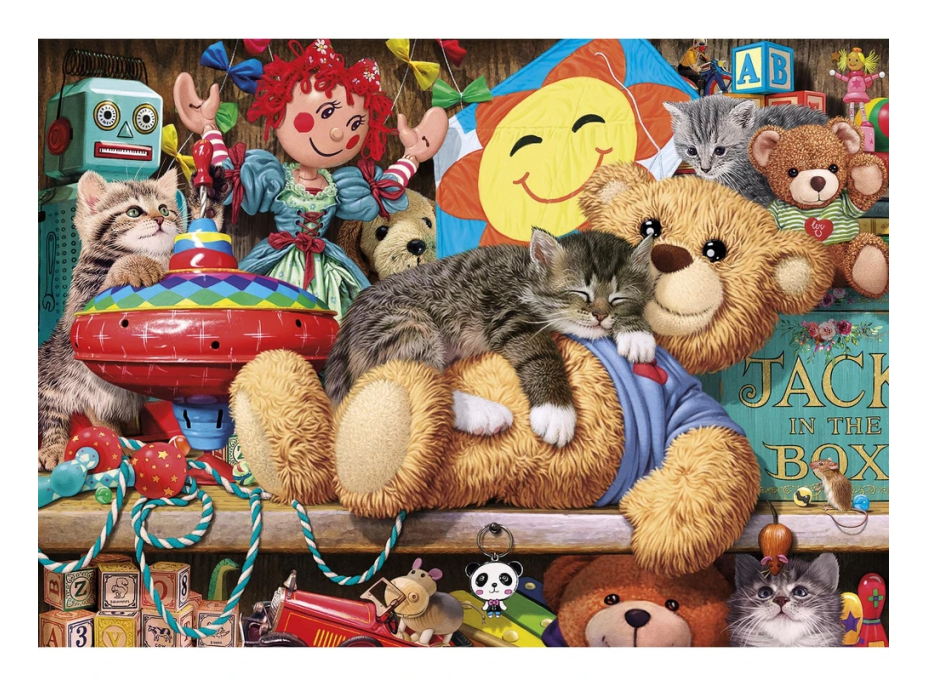 GIBSONS Puzzle Zdřímnutí na medvídkovi 1000 dílků