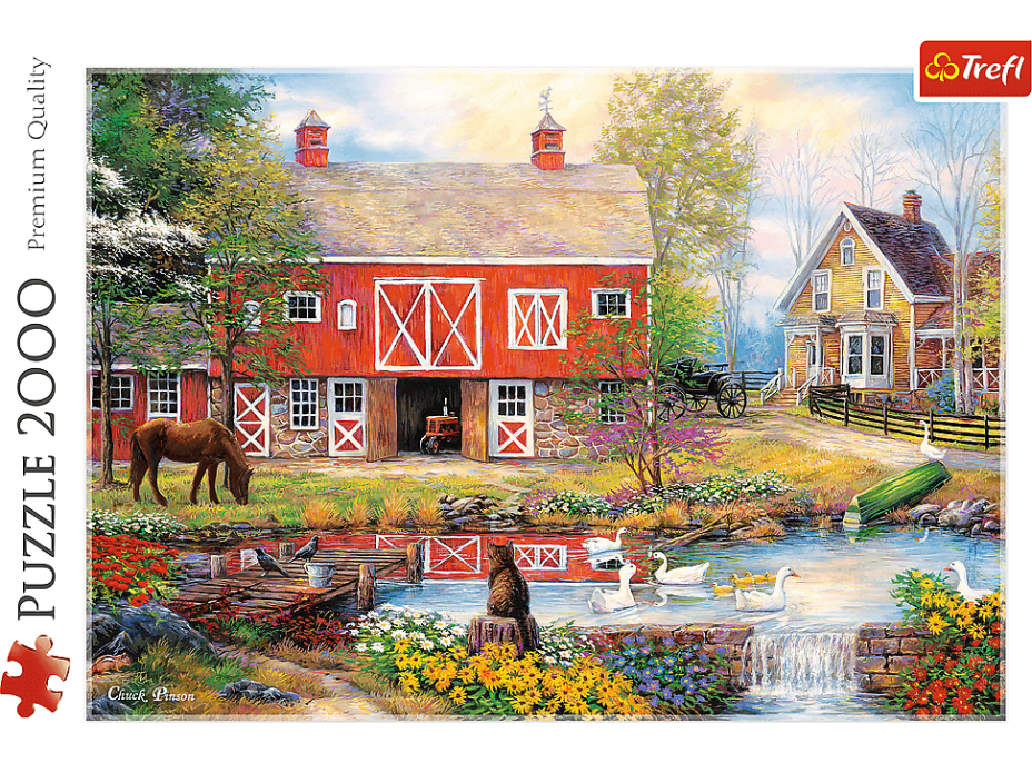 TREFL Puzzle Život na venkově 2000 dílků