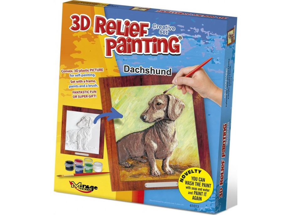 MIRAGE HOBBY Kreativní sada 3D malování Relief Painting: Jezevčík