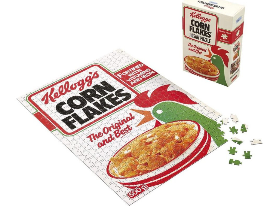 GIBSONS Oboustranné puzzle Kellogg’s Cornflakes 500 dílků