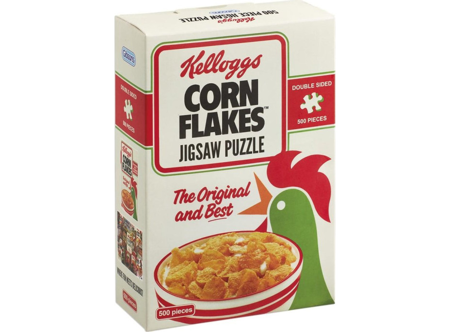 GIBSONS Oboustranné puzzle Kellogg’s Cornflakes 500 dílků