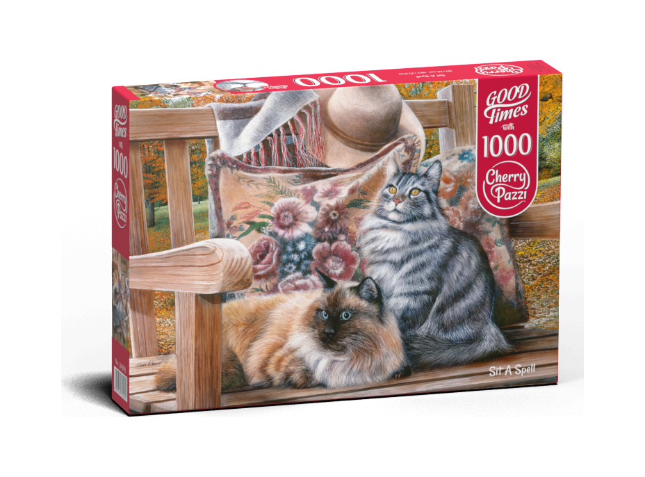 CHERRY PAZZI Puzzle Kočičí posezení 1000 dílků