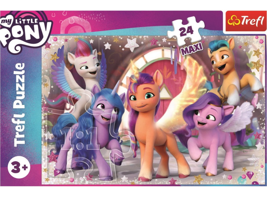 TREFL Puzzle My Little Pony: Radostní poníci MAXI 24 dílků