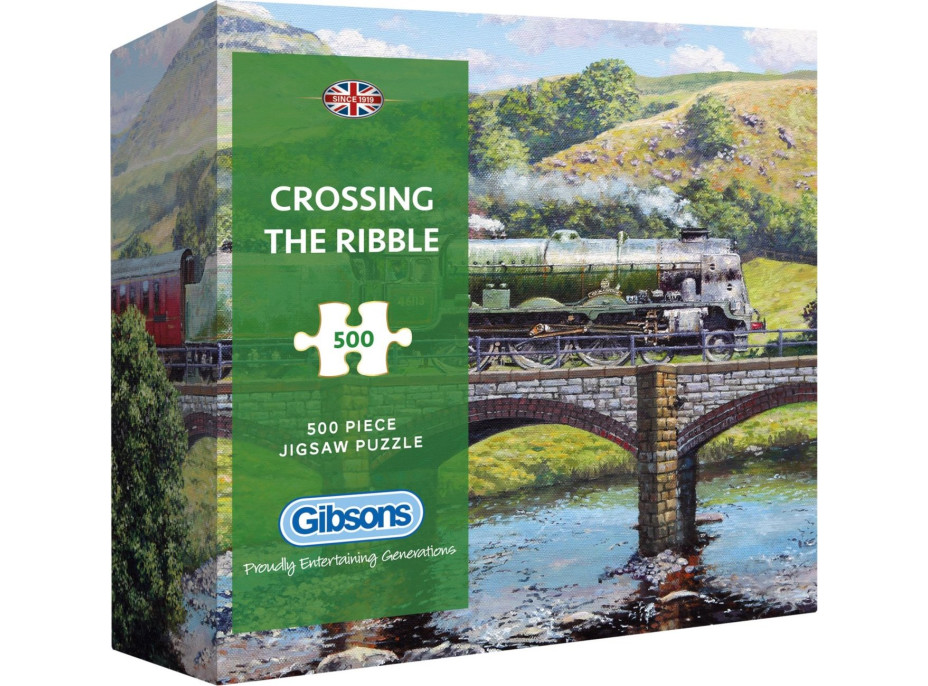 GIBSONS Puzzle Přejezd přes údolí Ribble 500 dílků