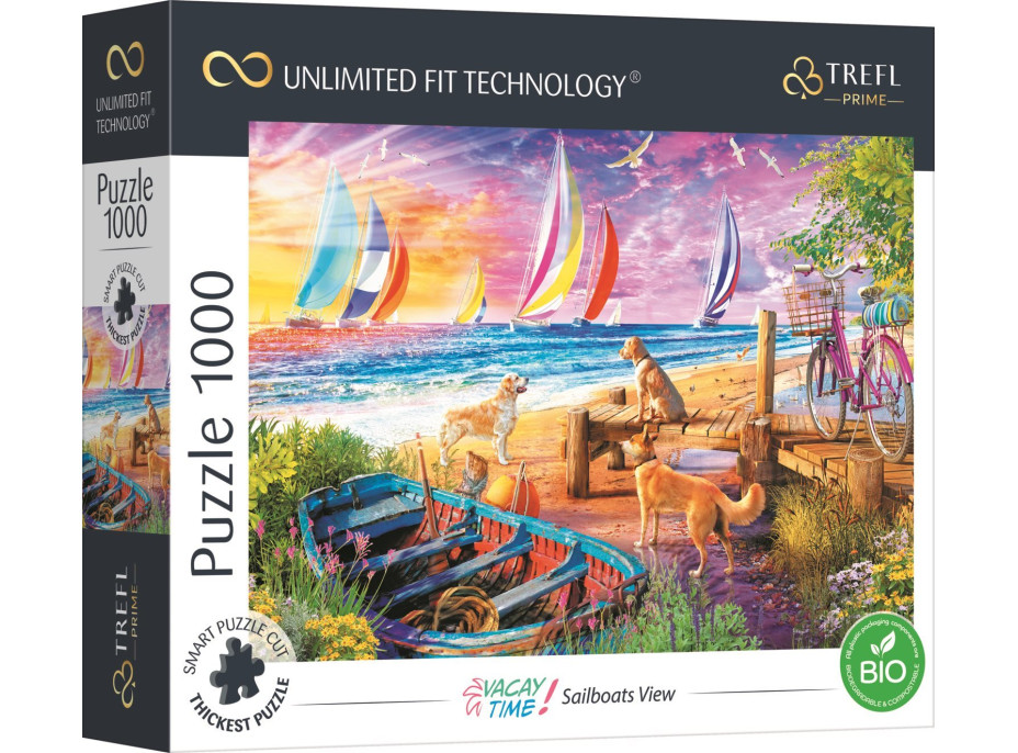 TREFL Puzzle UFT Vacay Time: Výhled na plachetnice 1000 dílků