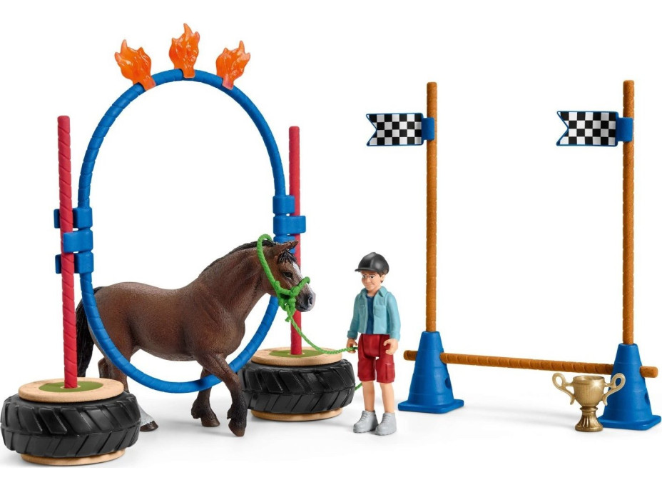 SCHLEICH Farm World® 42482 Závod v agility pro pony