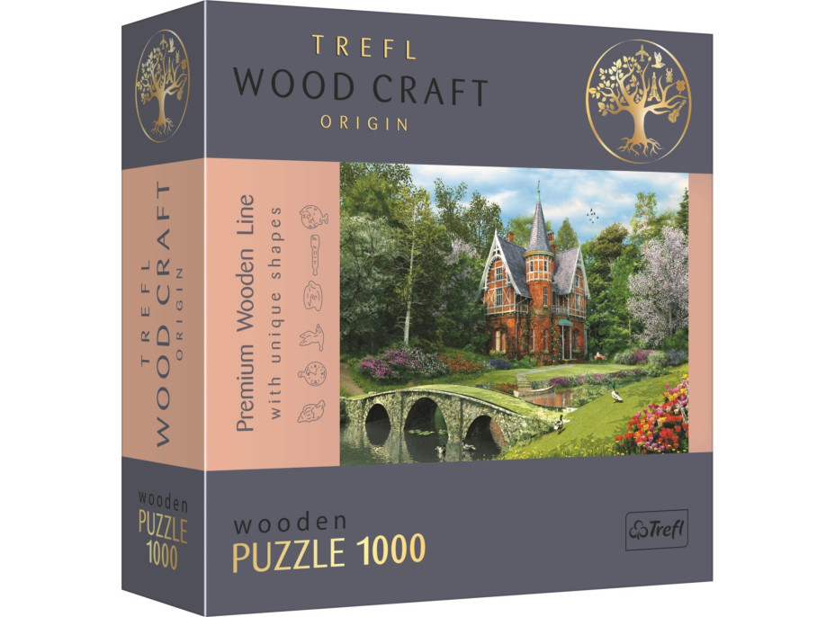 TREFL Wood Craft Origin puzzle Viktoriánský dům 1000 dílků