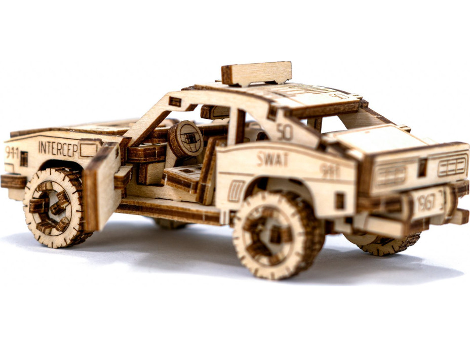 WOODEN CITY 3D puzzle Superfast Police Car