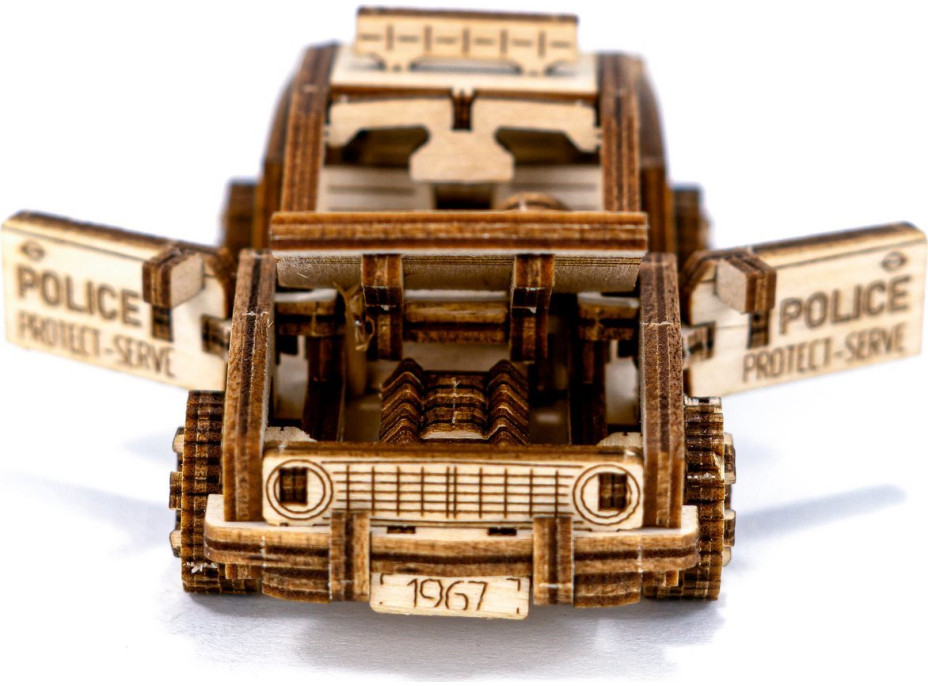 WOODEN CITY 3D puzzle Superfast Police Car