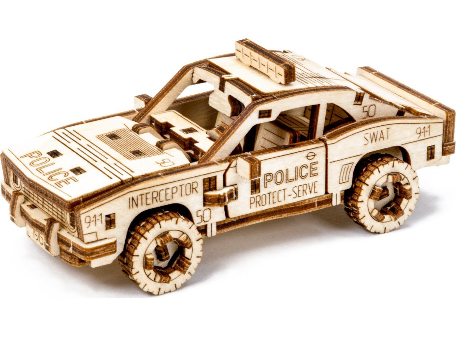 WOODEN CITY 3D puzzle Superfast Police Car