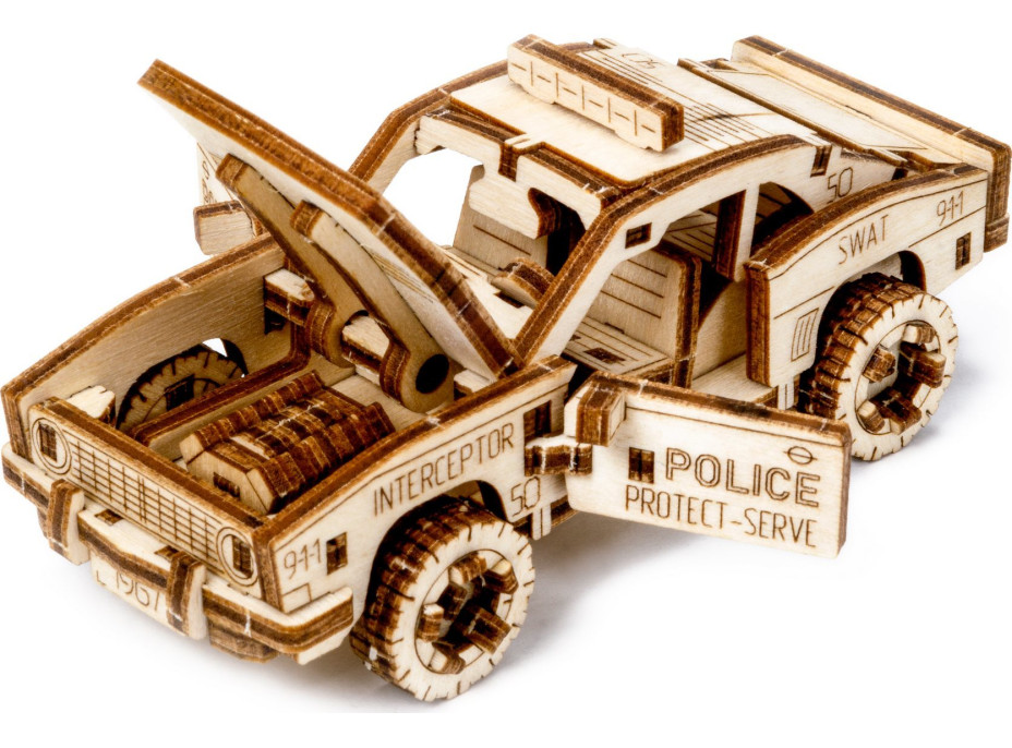 WOODEN CITY 3D puzzle Superfast Police Car