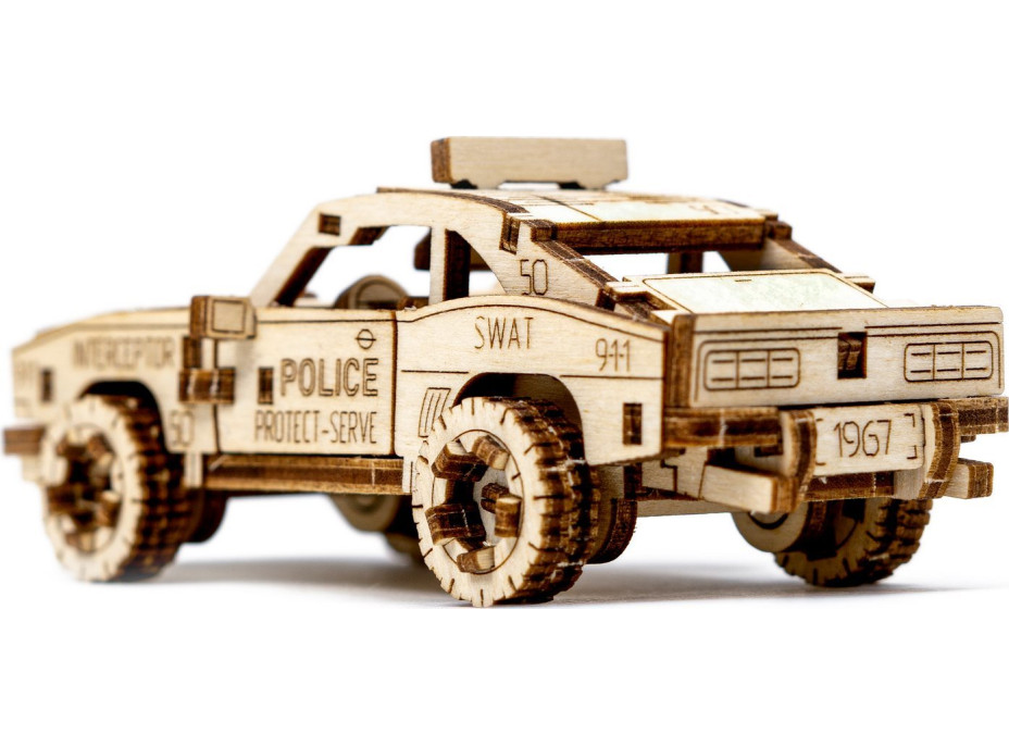 WOODEN CITY 3D puzzle Superfast Police Car