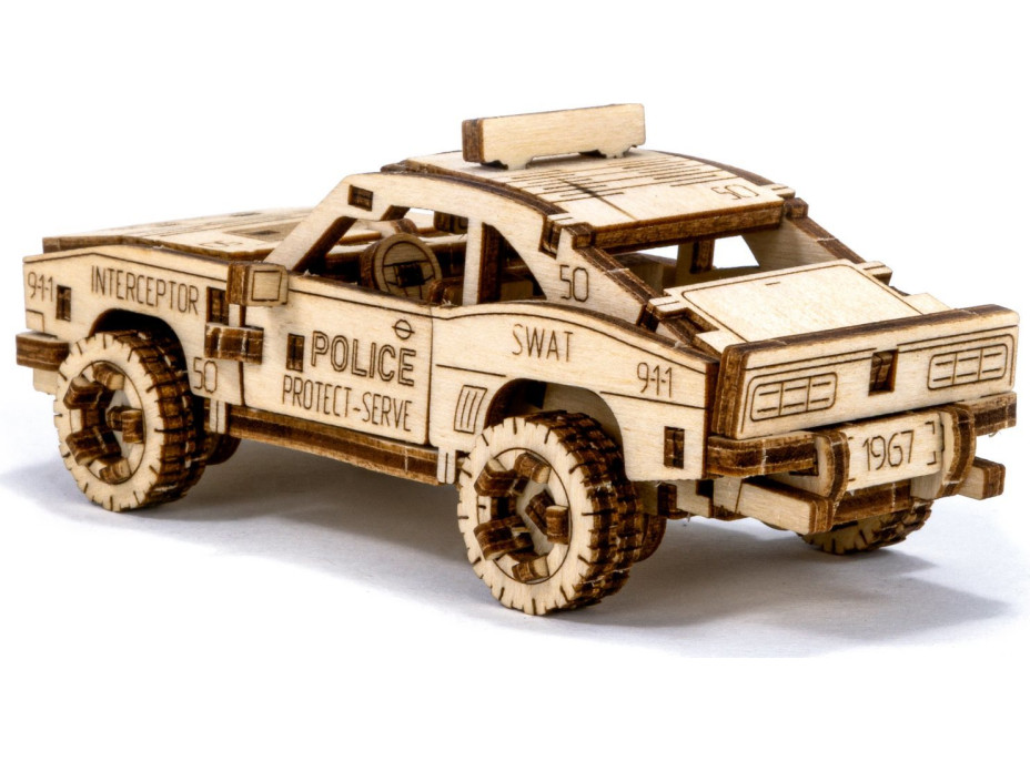 WOODEN CITY 3D puzzle Superfast Police Car