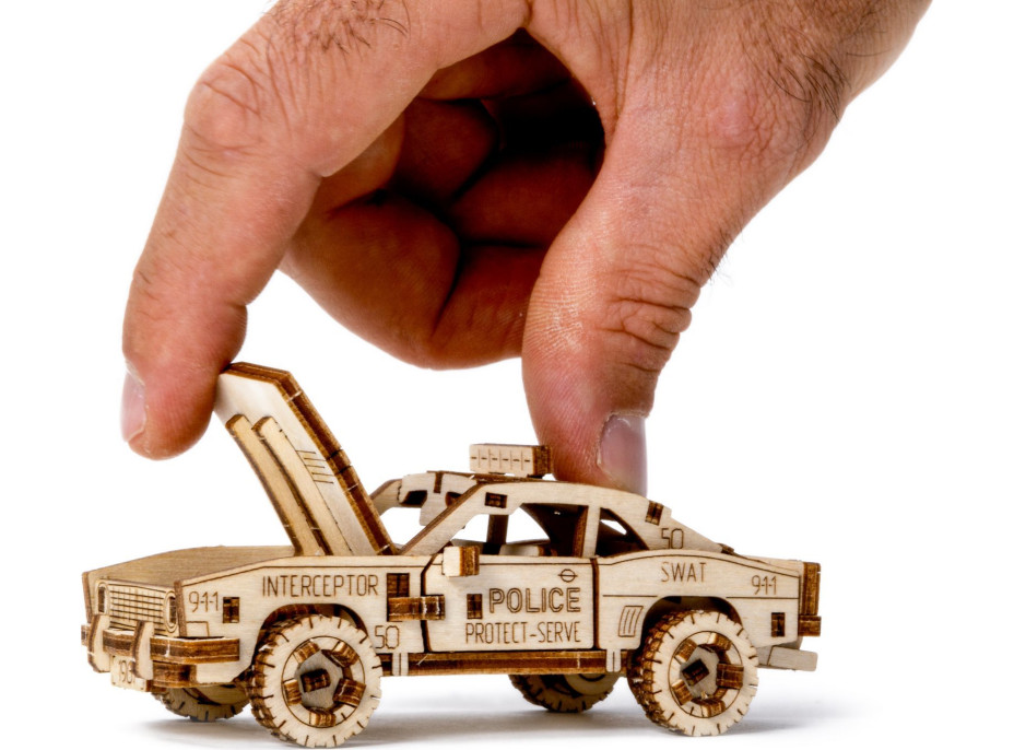 WOODEN CITY 3D puzzle Superfast Police Car