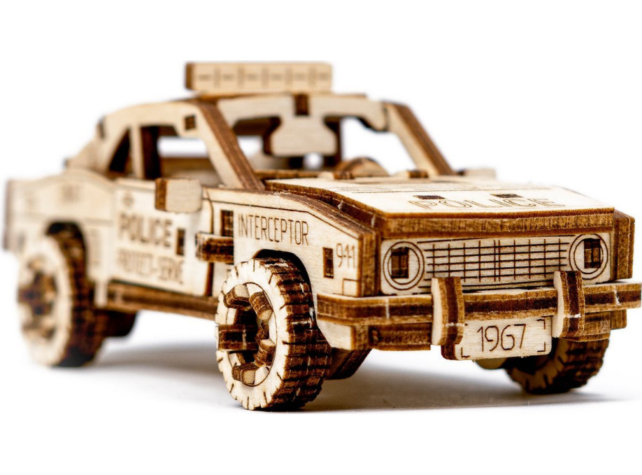 WOODEN CITY 3D puzzle Superfast Police Car