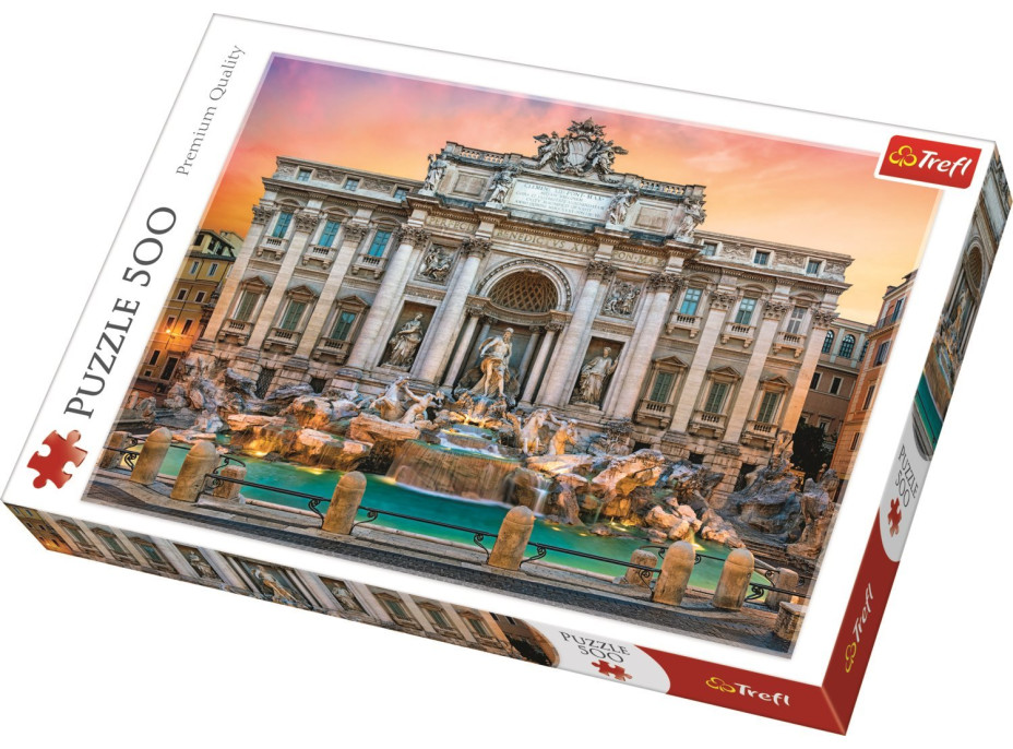 TREFL Puzzle Fontána di Trevi, Itálie 500 dílků