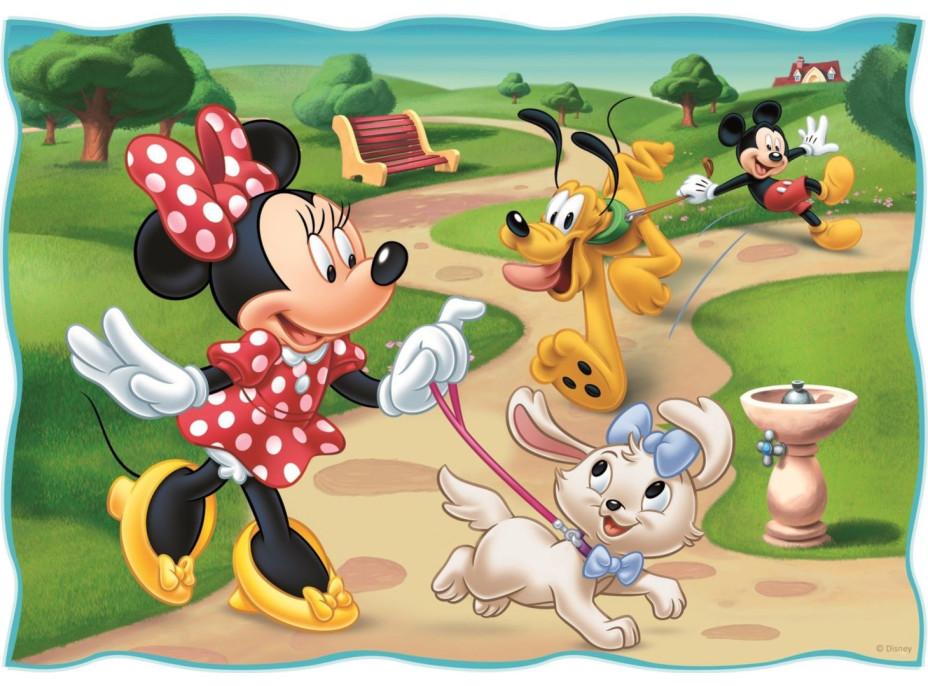 TREFL Puzzle Mickey Mouse: Krásný den 4v1 (35,48,54,70 dílků)