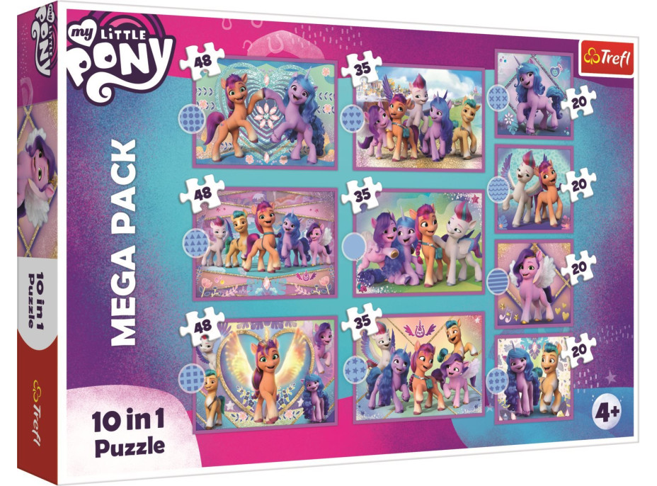 TREFL Puzzle My Little Pony: Zářiví poníci MEGA PACK 10v1