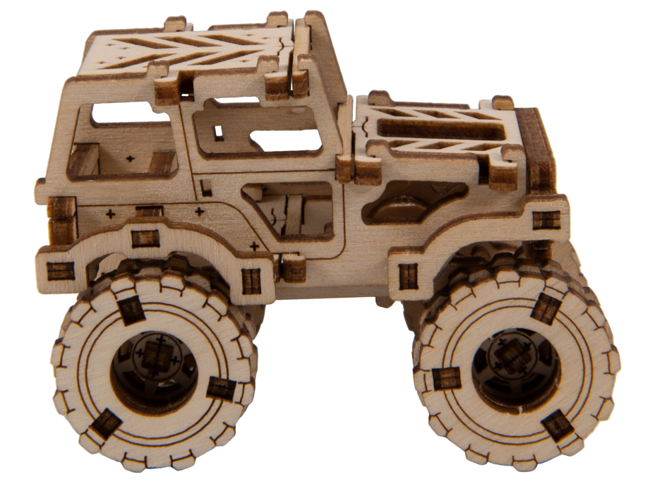 WOODEN CITY 3D puzzle Superfast Monster Truck č.1