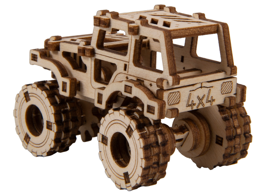 WOODEN CITY 3D puzzle Superfast Monster Truck č.1