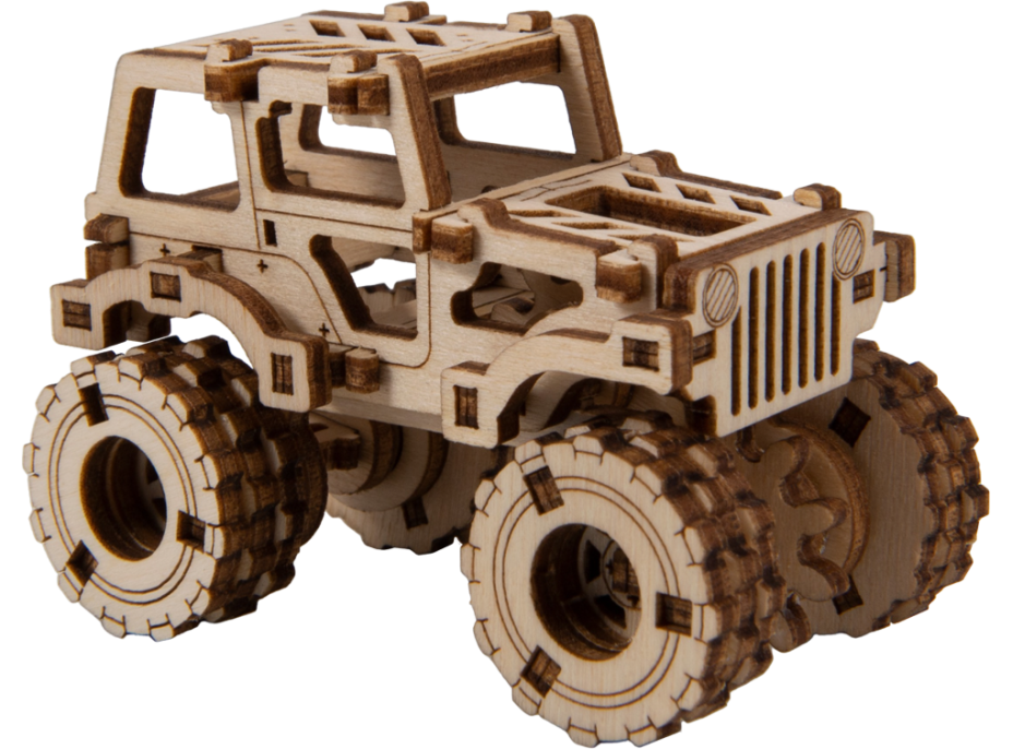 WOODEN CITY 3D puzzle Superfast Monster Truck č.1