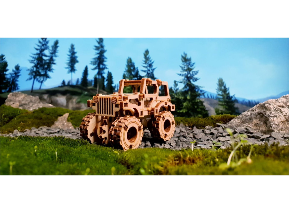 WOODEN CITY 3D puzzle Superfast Monster Truck č.1