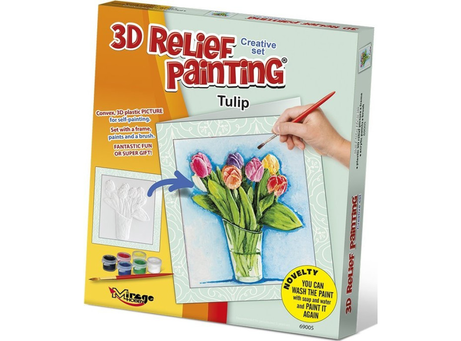 MIRAGE HOBBY Kreativní sada 3D malování Relief Painting: Tulipány