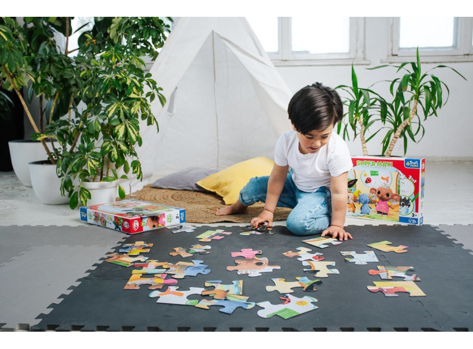 TREFL Oboustranné puzzle Králíček Bing BABY MAXI 2x10 dílků