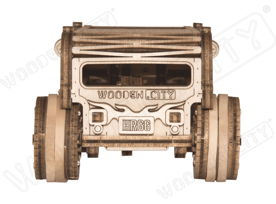 WOODEN CITY 3D puzzle Automobil Hot Rod 141 dílů