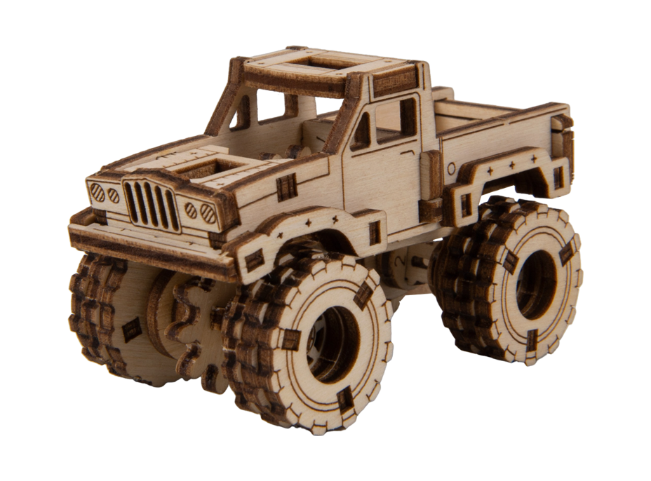 WOODEN CITY 3D puzzle Superfast Monster Truck č.3