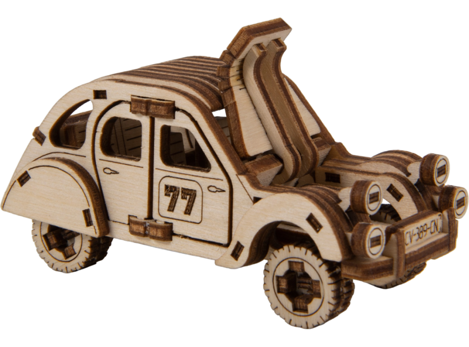 WOODEN CITY 3D puzzle Superfast Rally Car č.2