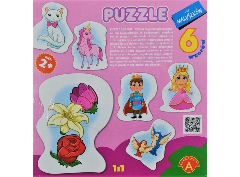 ALEXANDER Baby puzzle Princezna 6v1 (2-7 dílků)