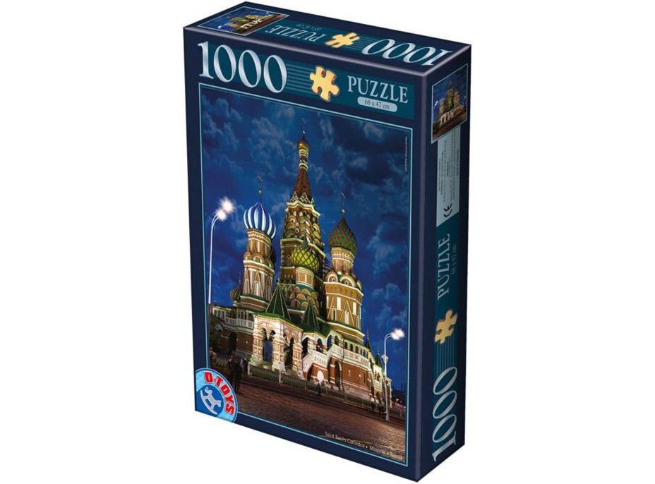 D-TOYS Puzzle Chrám Vasila Blaženého, Moskva 1000 dílků