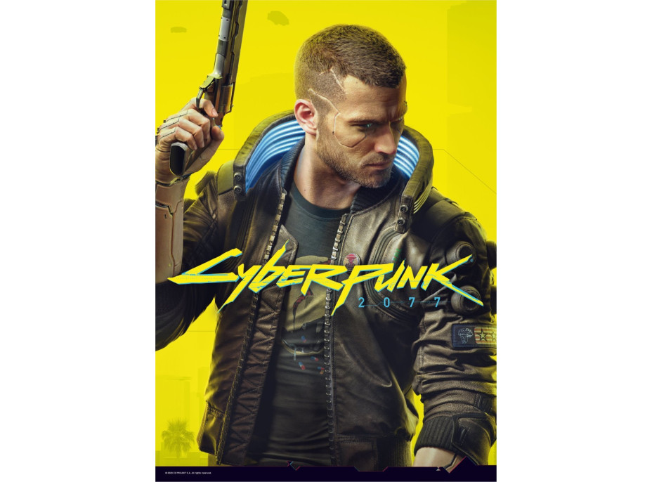 GOOD LOOT Puzzle Cyberpunk 2077 - Keyart male V (muž) 500 dílků