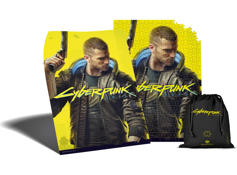 GOOD LOOT Puzzle Cyberpunk 2077 - Keyart male V (muž) 500 dílků