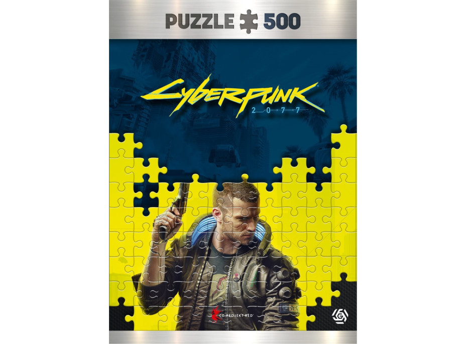 GOOD LOOT Puzzle Cyberpunk 2077 - Keyart male V (muž) 500 dílků