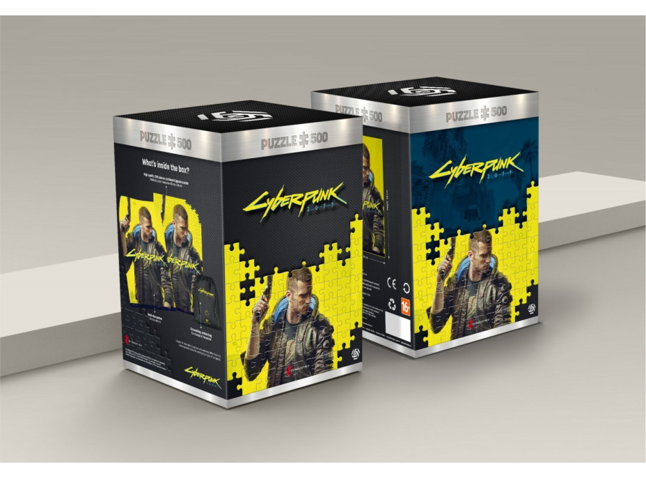 GOOD LOOT Puzzle Cyberpunk 2077 - Keyart male V (muž) 500 dílků