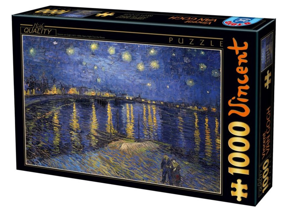 D-TOYS Puzzle Hvězdná noc nad Rhonou 1000 dílků