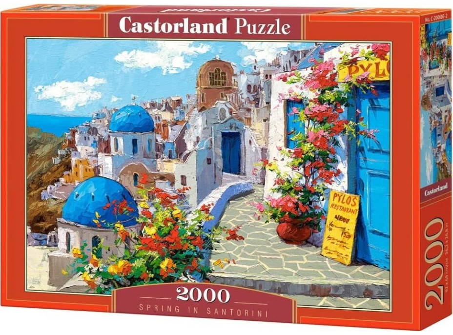 CASTORLAND Puzzle Jaro v Santorini 2000 dílků