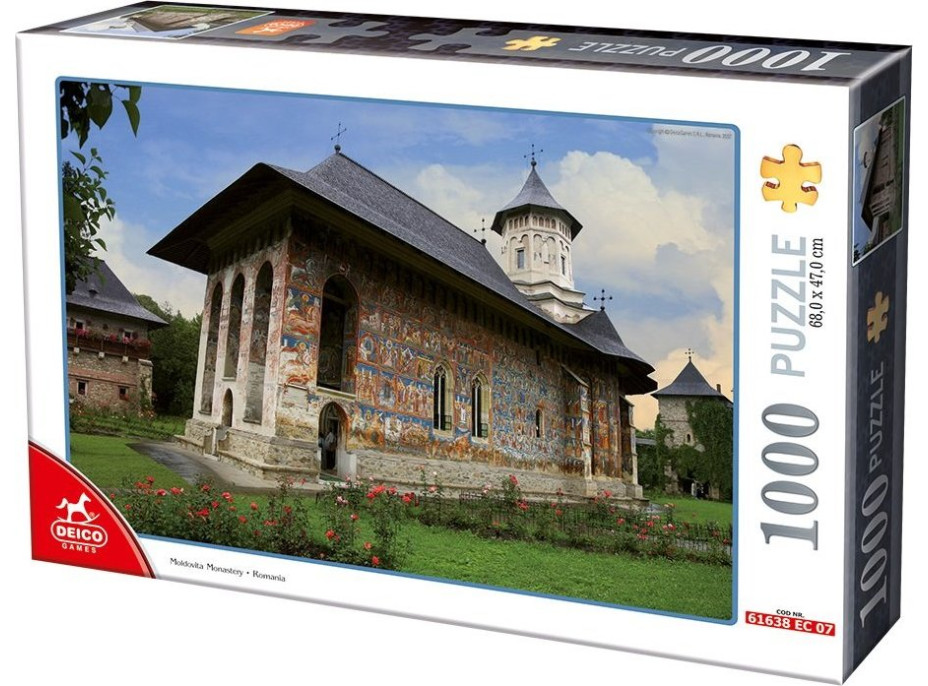 DEICO Puzzle Klášter Moldovita, Rumunsko 1000 dílků