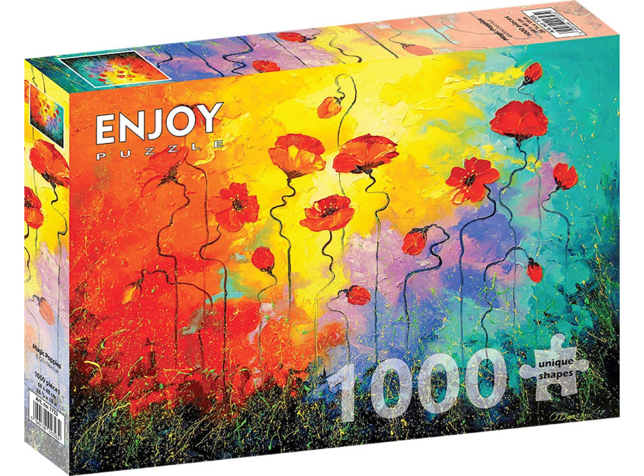 ENJOY Puzzle Kouzelné vlčí máky 1000 dílků