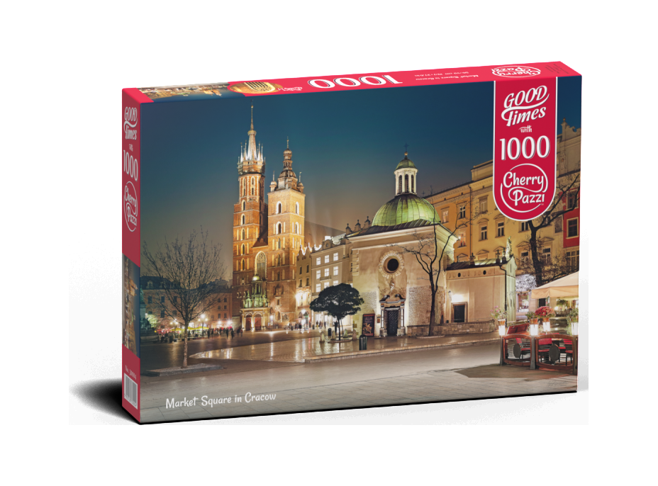 CHERRY PAZZI Puzzle Královský rynek v Krakově, Polsko 1000 dílků