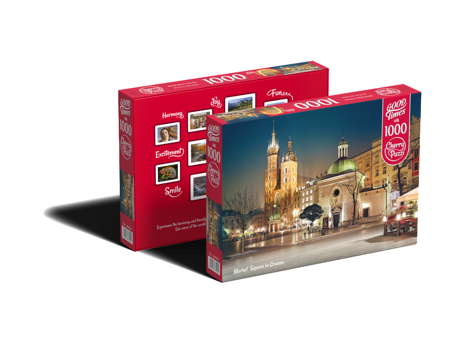 CHERRY PAZZI Puzzle Královský rynek v Krakově, Polsko 1000 dílků