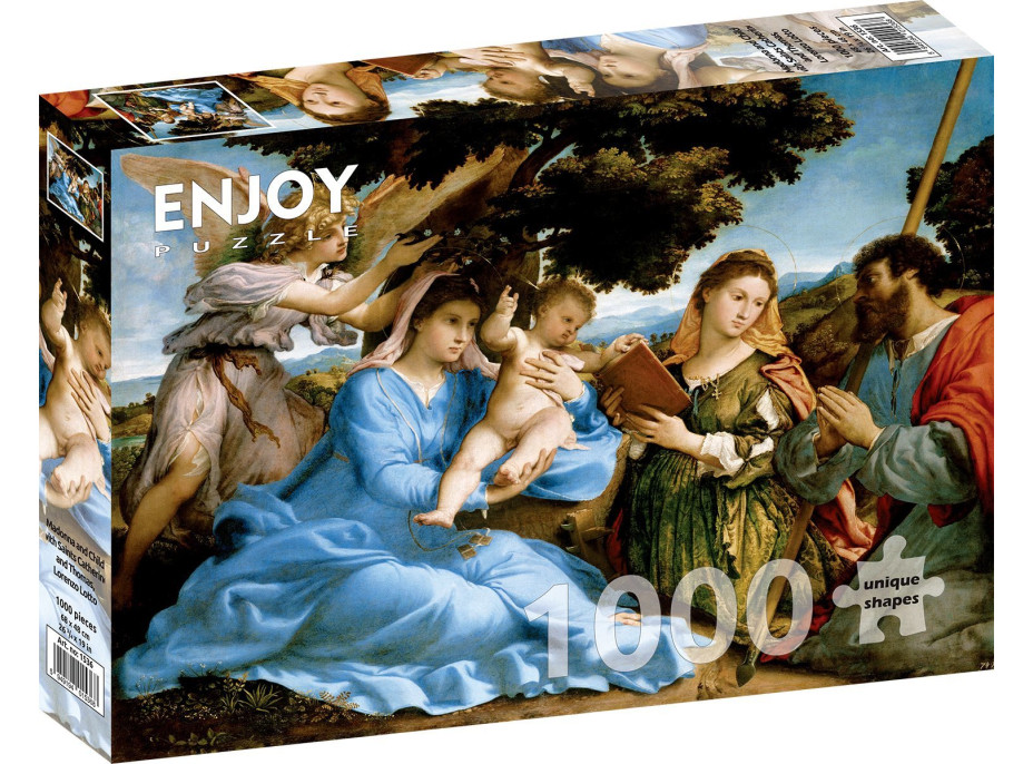ENJOY Puzzle Madona s dítětem, svatou Kateřinou a Tomášem 1000 dílků