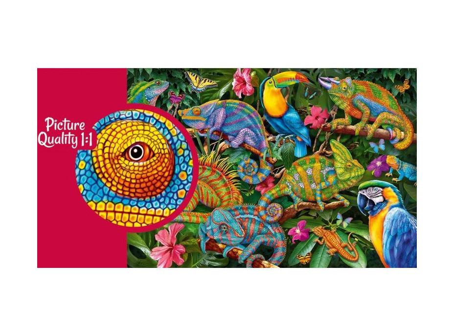 CHERRY PAZZI Puzzle Úžasní chameleoni 2000 dílků