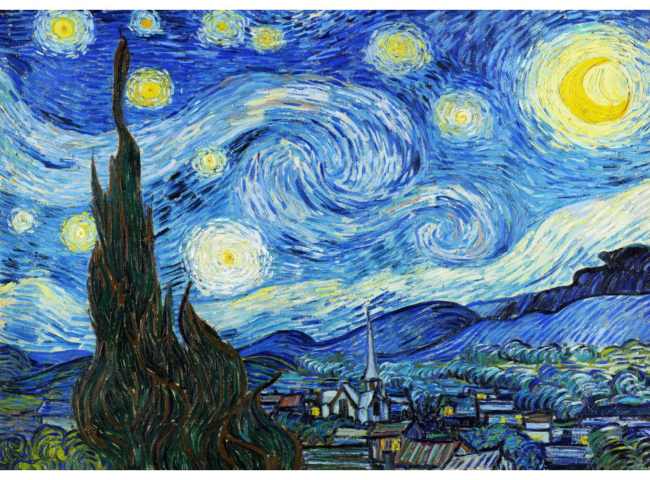 ENJOY Puzzle Vincent Van Gogh: Hvězdná noc 1000 dílků