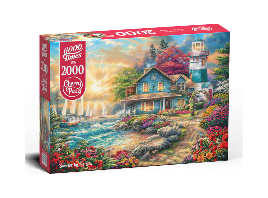 CHERRY PAZZI Puzzle Východ slunce u moře 2000 dílků