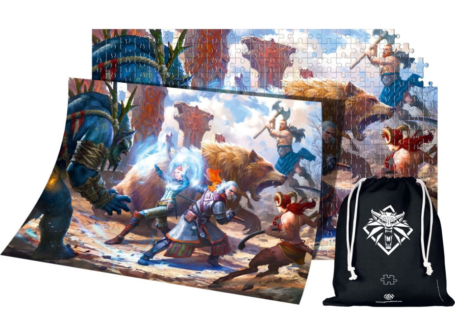 GOOD LOOT Puzzle Witcher - Geralt & Triss in Battle 1000 dílků