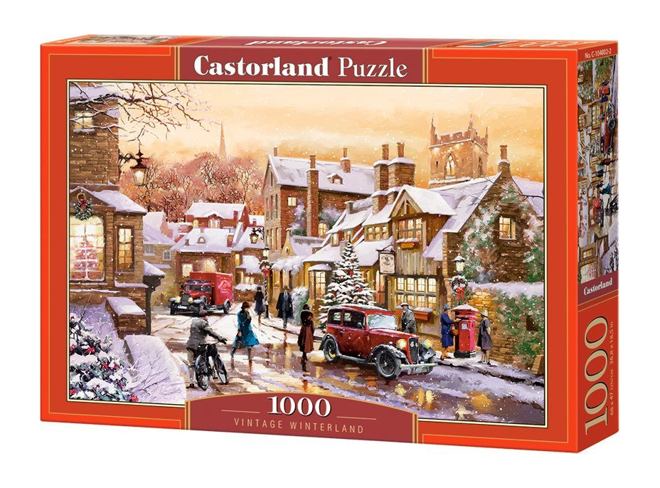 CASTORLAND Puzzle Zasněžené městečko 1000 dílků