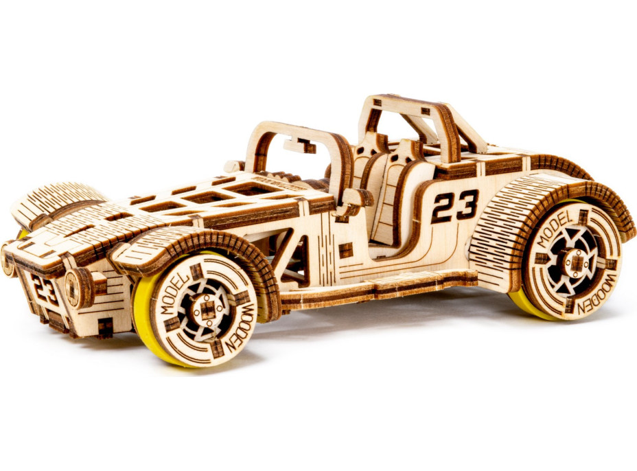 WOODEN CITY 3D puzzle Automobil Roadster 111 dílů